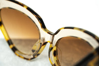 Erdem Women Sunglasses Cat Eye Clear Tortoiseshell With Brown Graduated Lenses - EDM29C1SUN - WatchPilot