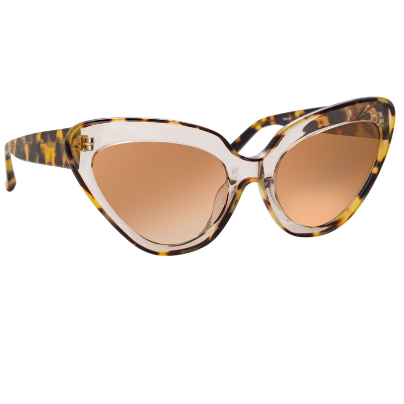 Erdem Women Sunglasses Cat Eye Clear Tortoiseshell With Brown Graduated Lenses - EDM29C1SUN - WatchPilot