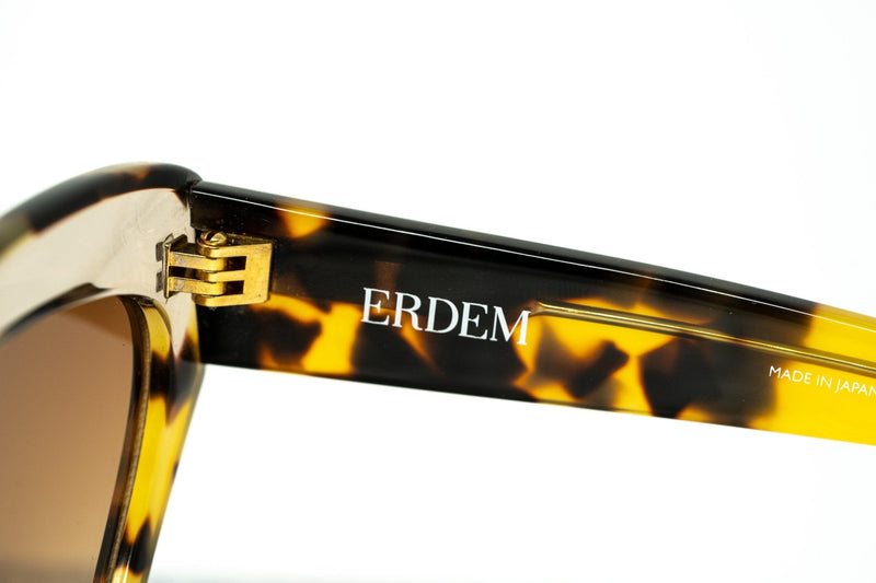 Erdem Women Sunglasses Cat Eye Clear Tortoiseshell With Brown Graduated Lenses - EDM29C1SUN - WatchPilot