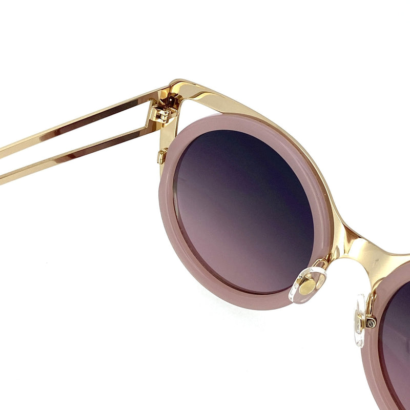 Erdem Women Sunglasses Cat Eye Light Pink Light Gold with Grey/Pink Graduated Lenses EDM4C3SUN - WatchPilot