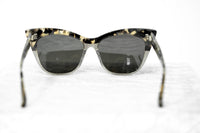 Erdem Women Sunglasses Cat Eye Marble Grey Glitter Silver with Grey Lenses Category 3 EDM22C3SUN - WatchPilot