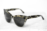 Erdem Women Sunglasses Cat Eye Marble Grey Glitter Silver with Grey Lenses Category 3 EDM22C3SUN - WatchPilot