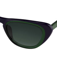 Erdem Women Sunglasses Cat Eye Navy Green with Green Gradient Lenses Category 3 EDM18C3SUN - WatchPilot