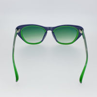 Erdem Women Sunglasses Cat Eye Navy Green with Green Gradient Lenses Category 3 EDM18C3SUN - WatchPilot