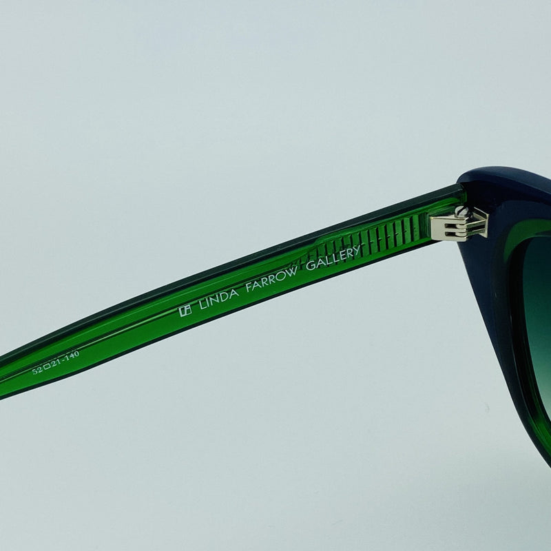 Erdem Women Sunglasses Cat Eye Navy Green with Green Gradient Lenses Category 3 EDM18C3SUN - WatchPilot