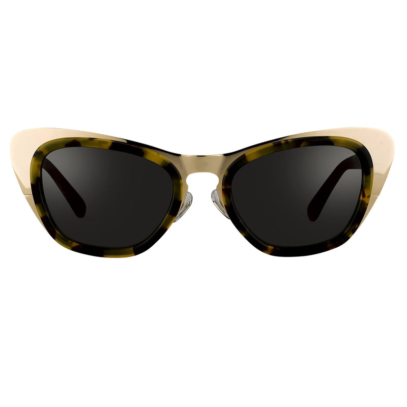 Erdem Women Sunglasses Cat Eye Tortoise Shell Gold with Grey Lenses Category 3 EDM17C2SUN - WatchPilot