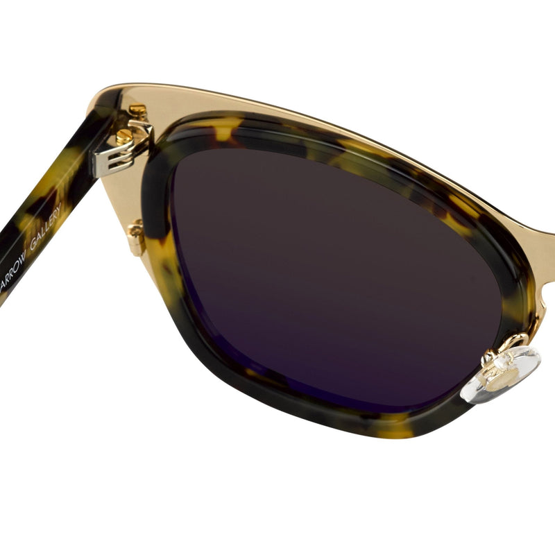 Erdem Women Sunglasses Cat Eye Tortoise Shell Gold with Grey Lenses Category 3 EDM17C2SUN - WatchPilot