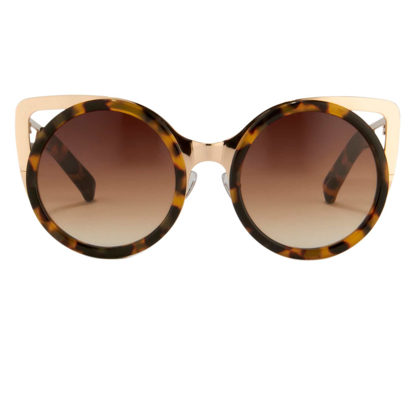 Erdem Women Sunglasses Cat Eye Tortoise Shell Light Gold with Brown Graduated Lenses EDM4C2SUN - WatchPilot