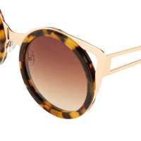 Erdem Women Sunglasses Cat Eye Tortoise Shell Light Gold with Brown Graduated Lenses EDM4C2SUN - WatchPilot