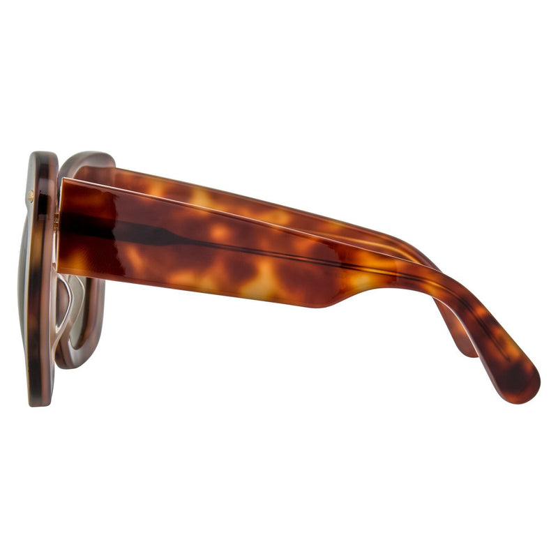 Erdem Women Sunglasses Cat Eye Tortoise Shell Light Gold with Grey Graduated Lenses Category 3 EDM24C3SUN - WatchPilot