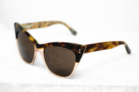 Erdem Women Sunglasses Cat Eye Tortoise Shell Rose Glitter with Brown Lenses Category 3 EDM22C1SUN - WatchPilot