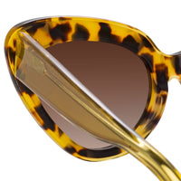 Erdem Women Sunglasses Cat Eye Tortoise Shell Yellow with Brown Graduated Lenses EDM29C2SUN - WatchPilot