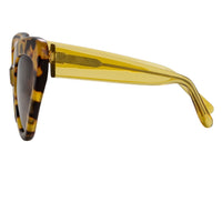 Erdem Women Sunglasses Cat Eye Tortoise Shell Yellow with Brown Graduated Lenses EDM29C2SUN - WatchPilot