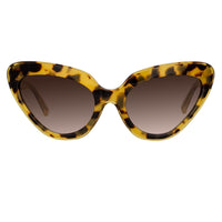 Erdem Women Sunglasses Cat Eye Tortoise Shell Yellow with Brown Graduated Lenses EDM29C2SUN - WatchPilot