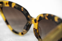 Erdem Women Sunglasses Cat Eye Tortoise Shell Yellow with Brown Graduated Lenses EDM29C2SUN - WatchPilot