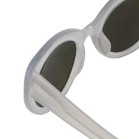 Erdem Women Sunglasses Cat Eye Transparent Ivory with Green/Blue Mirror Lenses Category 3 EDM14C3SUN - WatchPilot