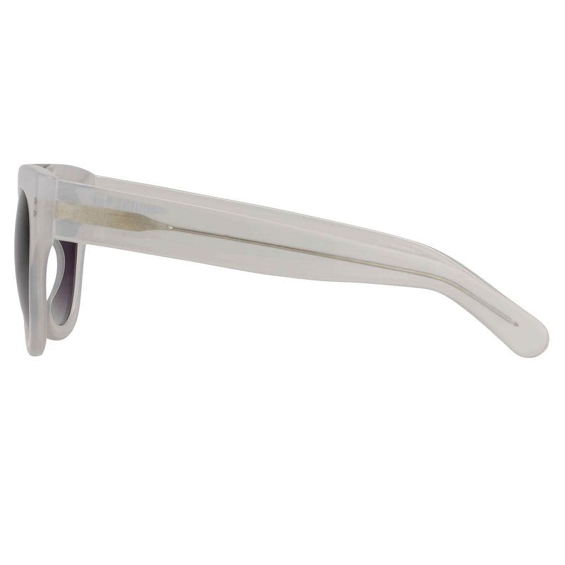 Erdem Women Sunglasses D-Frame Off White with Grey Graduated Lenses Category 3 EDM11C3SUN - WatchPilot