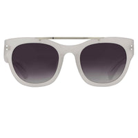 Erdem Women Sunglasses D-Frame Off White with Grey Graduated Lenses Category 3 EDM11C3SUN - WatchPilot