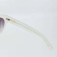 Erdem Women Sunglasses D-Frame Off White with Grey Graduated Lenses Category 3 EDM11C3SUN - WatchPilot