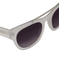 Erdem Women Sunglasses D-Frame Off White with Grey Graduated Lenses Category 3 EDM11C3SUN - WatchPilot