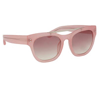 Erdem Women Sunglasses D-Frame Pale Pink with Rose Graduated Lenses EDM11C5SUN - WatchPilot