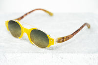 Erdem Women Sunglasses Mustard Horn Light Gold with Green Graduated Lenses EDM8C5SUN - WatchPilot