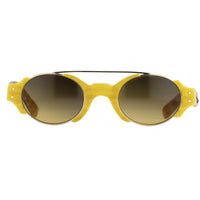 Erdem Women Sunglasses Mustard Horn Light Gold with Green Graduated Lenses EDM8C5SUN - WatchPilot