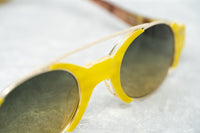 Erdem Women Sunglasses Mustard Horn Light Gold with Green Graduated Lenses EDM8C5SUN - WatchPilot