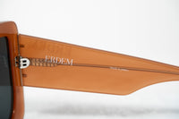 Erdem Women Sunglasses Oversized Burnt Orange Rose Gold with Grey Lenses Category 3 EDM34C4SUN - WatchPilot