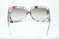 Erdem Women Sunglasses Oversized Floral Blue Rose Gold with Grey Graduated Lenses Category 3 EDM34C5SUN - WatchPilot