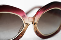 Erdem Women Sunglasses Oversized Pink Gold with Brown Graduated Lenses EDM33C1SUN - WatchPilot