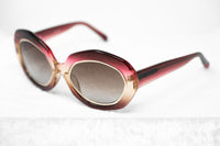 Erdem Women Sunglasses Oversized Pink Gold with Brown Graduated Lenses EDM33C1SUN - WatchPilot