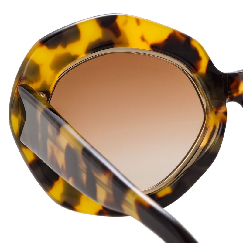 Erdem Women Sunglasses Oversized Tortoise Shell Gold with Brown Graduated Lenses EDM33C4SUN - WatchPilot