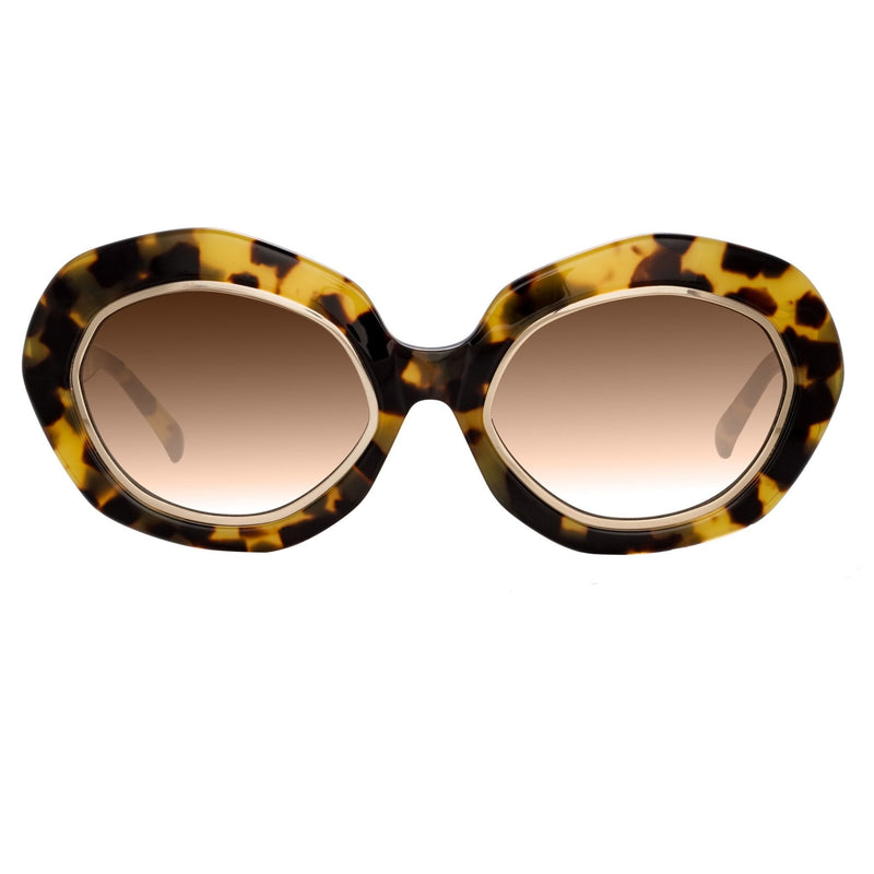 Erdem Women Sunglasses Oversized Tortoise Shell Gold with Brown Graduated Lenses EDM33C4SUN - WatchPilot