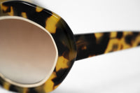 Erdem Women Sunglasses Oversized Tortoise Shell Gold with Brown Graduated Lenses EDM33C4SUN - WatchPilot