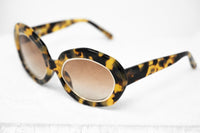 Erdem Women Sunglasses Oversized Tortoise Shell Gold with Brown Graduated Lenses EDM33C4SUN - WatchPilot