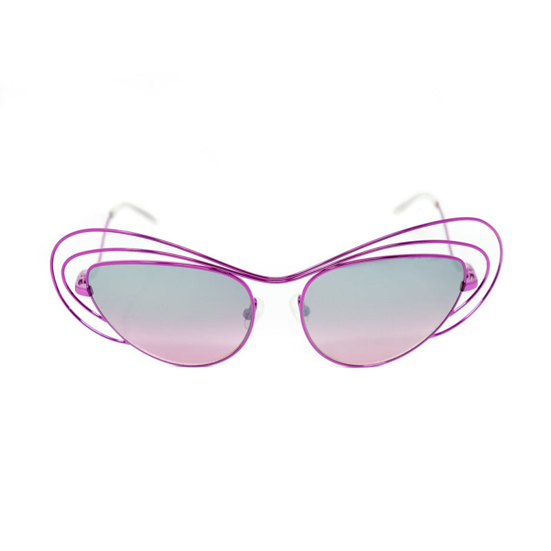 Erdem Women Sunglasses Special Frame Purple with Pink/Grey Graduated Mirrored Lenses Category 3 - EDM2C1SUN - WatchPilot