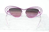 Erdem Women Sunglasses Special Frame Purple with Pink/Grey Graduated Mirrored Lenses Category 3 - EDM2C1SUN - WatchPilot