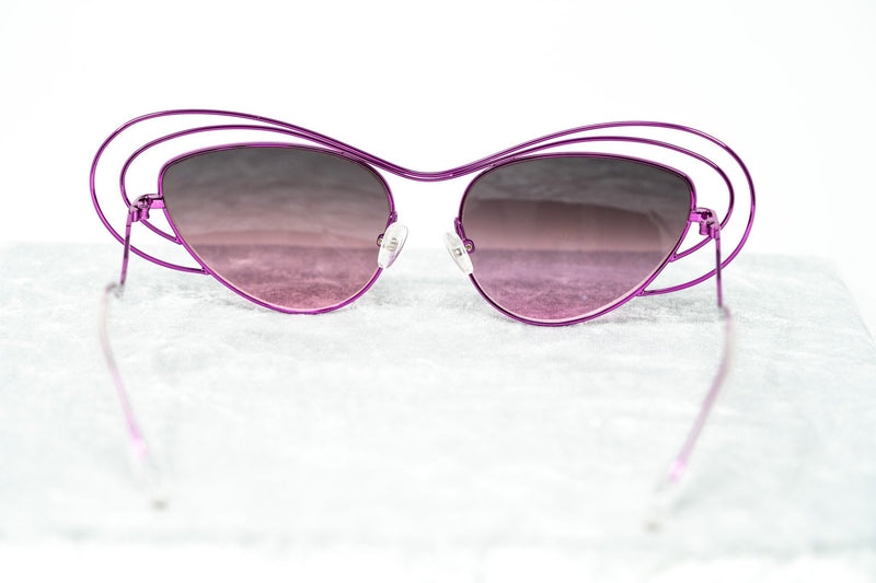 Erdem Women Sunglasses Special Frame Purple with Pink/Grey Graduated Mirrored Lenses Category 3 - EDM2C1SUN - WatchPilot