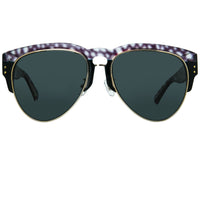 Erdem Women Sunglasses Stingray Black Light Gold with Grey Lenses Category 3 EDM25C3SUN - WatchPilot