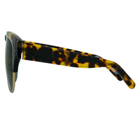 Erdem Women Sunglasses Tortoise Shell Black Light Gold with Grey Lenses Category 3 EDM25C4SUN - WatchPilot