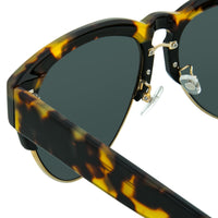 Erdem Women Sunglasses Tortoise Shell Black Light Gold with Grey Lenses Category 3 EDM25C4SUN - WatchPilot