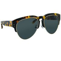 Erdem Women Sunglasses Tortoise Shell Black Light Gold with Grey Lenses Category 3 EDM25C4SUN - WatchPilot