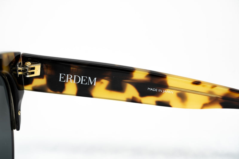 Erdem Women Sunglasses Tortoise Shell Black Light Gold with Grey Lenses Category 3 EDM25C4SUN - WatchPilot