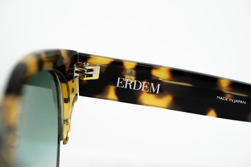 Erdem Women Sunglasses Tortoise Shell Light Gold with Green Graduated Lenses EDM25C2SUN - WatchPilot