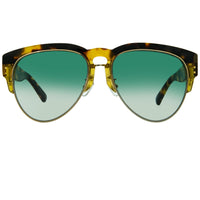 Erdem Women Sunglasses Tortoise Shell Light Gold with Green Graduated Lenses EDM25C2SUN - WatchPilot