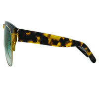 Erdem Women Sunglasses Tortoise Shell Light Gold with Green Graduated Lenses EDM25C2SUN - WatchPilot