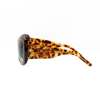 Erickson Beamon Sunglasses Oversized Tortoise Shell Gold With Grey Lenses 8EB2C2T/SHELL - WatchPilot