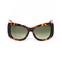 Erickson Beamon Sunglasses Oversized Tortoise Shell Gold With Grey Lenses 8EB2C2T/SHELL - WatchPilot