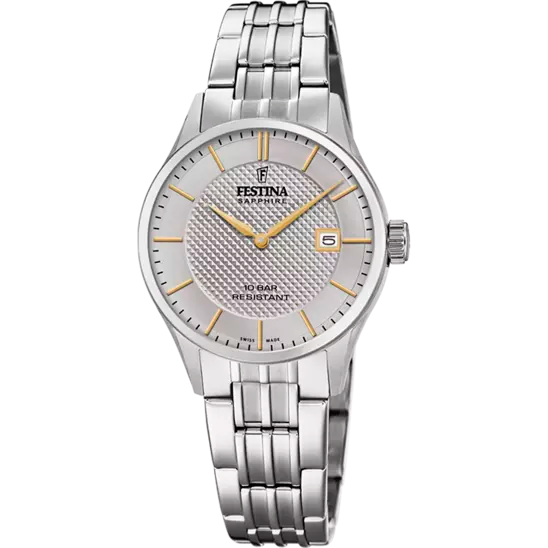 Festina Ladies 29mm Grey Silver Watch F20006/2